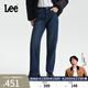 Lee【張凌赫代言】經(jīng)典直筒五袋款女保暖顯瘦牛仔褲潮流LWB10042 深藍色 28