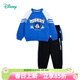 迪士尼（Disney）童裝男童衛衣套裝米奇卡通純棉長(cháng)袖套裝春新品 彩藍 120