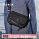 光影行星（GYXX）斜挎包男女單肩背包機能胸包運動(dòng)休閑通勤潮大容量平板郵差包 曜夜黑/中號-適合11寸平板