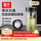 富光玻璃杯茶水分離泡茶杯子高硼硅雙層玻璃杯水杯大容量生日伴手禮物