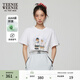 Teenie Weenie小熊女裝圓領(lǐng)T恤夏季休閑活力寬松基礎短袖 白色 M