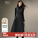 晚白【新品】老錢(qián)靜奢風(fēng)綿羊毛背心裙冬款高級感收腰無(wú)袖連衣裙 深灰色 XL