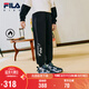 FILA斐樂(lè )兒童童裝長(cháng)褲2026年春季男中大童休閑加絨針織束腳褲
