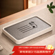 瓷牌茗茶具長(cháng)方形石英茶盤(pán)家用瀝水儲水功夫茶盤(pán)現代小型簡(jiǎn)約茶托盤(pán) 白小靜字磁石面石英石底蓄排茶盤(pán)