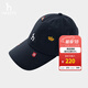 哈吉斯（HAZZYS）配飾 款帽子繡花鴨舌帽經(jīng)典休閑棒球帽男AAAZ1CCA012 藏青色NV 均碼