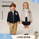 Teenie Weenie Kids小熊童裝26年新款男女寶寶學(xué)院風(fēng)翻領(lǐng)按扣外套 藏青色 110 cm