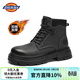 Dickies男士馬丁靴男英倫風(fēng)高幫時(shí)尚戶(hù)外男款潮流工裝靴 黑灰-加絨 41 
