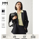 麥檬MM麥檬早春新款職業(yè)西服小個(gè)子通勤風(fēng)純色駁領(lǐng)外套女599C210141 深藏青西裝  599C210141-1 M （110-125斤）