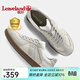 楓葉（leaveland）德訓鞋男秋季新品網(wǎng)面透氣運動(dòng)板鞋男牛筋底男女同款軟底休閑鞋男 情侶款-白色(皮鞋碼) 41