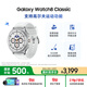 三星 Samsung【國家補貼】Watch8 Classic eSIM通話(huà)智能手表/支持高爾夫運動(dòng)功能手表 46mm 星系白