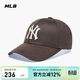 MLB帽子男女情侶棒球帽硬頂鴨舌帽秋冬運動(dòng)帽四季3ACPB095N-50BRS-F