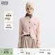 Teenie Weenie【趙露思同款】小熊女裝冬款綿羊毛針織開(kāi)衫毛衣外套 粉色 S