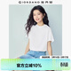 佐丹奴T恤女純棉親膚氣質(zhì)小衫女舒適寬松小高領(lǐng)t恤女短袖05322396