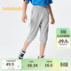巴拉巴拉男童褲子夏裝兒童七分褲童裝中大童休閑褲撞色時(shí)尚潮208224113101