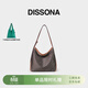DISSONA迪桑娜女包幸運錦囊hobo包老花包單肩手提包通勤【禮物】 棕色-小號（肩帶可調節）