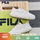 FILA 斐樂(lè )女鞋楊冪同款巖石鞋百搭帆布鞋2024夏季新款運動(dòng)鞋厚底鞋 泡沫白-WG 37.5