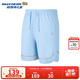 Skechers斯凱奇透氣男女童夏季寬松短褲兒童簡(jiǎn)約純色運動(dòng)速干褲P225K015
