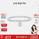 六桂福珠寶 銀手鏈圓滿(mǎn)福牌足銀光珠時(shí)尚送女友生日DSZY04003