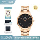 丹尼爾惠靈頓（DanielWellington）DW手表男 商務(wù)石英歐美腕表男士手表 生日禮物送男友 40MM黑盤(pán)金色鋼帶DW00100344