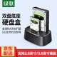 綠聯(lián)硬盤(pán)底座2.5/3.5英寸 適用筆記本臺式SATA串口SSD固態(tài)移動(dòng)機械雙盤(pán)位外置外接硬盤(pán)盒拷貝機硬盤(pán)籠 USB3.0款【雙盤(pán)位】70442