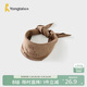 童泰（TONGTAI）嬰兒圍巾秋冬季寶寶發(fā)熱圍脖兒童休閑保暖防風(fēng)脖套棕色93x32cm
