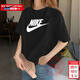 耐克（NIKE）T恤女裝男裝 2026春夏新款運動(dòng)服跑步訓練情侶休閑服透氣圓領(lǐng)短袖 AR5005-010/偏大 L (175/92A)