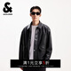 杰克·瓊斯（JACK&JONES） 男生秋季質(zhì)感皮衣棉服2025年款翻領(lǐng)舒適長(cháng)袖百搭外套225309005E