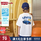 Levi's【涼感透氣】李維斯兒童男童小汽車(chē)短袖T恤夏季透氣童裝 明亮白 140 /68 【建議身高128-140cm】