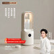 olayks立時(shí)無(wú)葉風(fēng)扇家用桌面小型臺式臥室輕音搖頭電風(fēng)扇香薰加濕 陶白【帶香薰盒/加濕器】