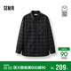 森馬（Semir）商場(chǎng)同款|長(cháng)袖襯衫男冬格紋燈芯絨外套2025流行上衣101725105101