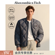 Abercrombie & Fitch男裝25秋冬新款菱格LOGO雙頭拉鏈棒球服羽絨服132-5193 藍色 M (180/100A)