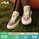 斐樂(lè )（FILA）官方女鞋CARROT摩登板鞋秋新蘿卜鞋厚底增高運動(dòng)鞋 夜曲紫/古白色-NA 37.5
