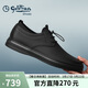 金利來(lái)（Goldlion）男鞋正裝舒適柔軟耐磨休閑皮鞋50873076101A-黑色-42碼