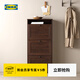 宜家（IKEA）BRUSALI布魯薩里鞋柜家用門(mén)口大容量簡(jiǎn)約現代儲物柜 褐色