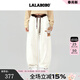 LALABOBO【玩偶熊系列】衛褲25年冬新原創(chuàng  )高級抽繩百搭保暖褲RBED-WXZC17 本白色 L