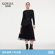 歌莉婭套裝女秋冬大方得體一整套穿搭兩件套裙1ECRAC140 50B灰黑色 S