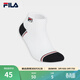 FILA 斐樂(lè )官方男士襪子低腰襪秋季新款時(shí)尚休閑舒適襪子運動(dòng)短襪 標準白-WT XS