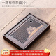 唐豐原木柯木功夫茶具茶盤(pán) 實(shí)木茶盤(pán) 茶托茶臺 蓄水接水管雙用式 一路有你茶盤(pán)(小)蓄水款