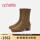 achette雅氏5SU3 簡(jiǎn)約高跟中靴優(yōu)雅法式時(shí)裝靴 C10-山丘色 39