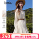 百圖（betu）女裝春季新款連衣裙圓領(lǐng)刺繡時(shí)尚娃娃版型裙子女2501T67