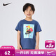 NIKE 耐克童裝純棉短T2025年夏季新款男女童氣球印花兒童親膚柔軟上衣