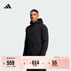 adidas CLIMAWARM拒水防風(fēng)保暖挺闊有型連帽夾克外套男阿迪達斯
