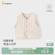 童泰（TONGTAI）嬰兒馬甲秋冬季純棉夾棉男女寶寶衣服背心坎肩馬夾上衣米白66cm