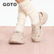 GOTO女子樂(lè )福洞洞鞋2026新款隱形增高厚底涼鞋云感舒適戶(hù)外防滑沙灘鞋