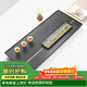 金鑲玉茶盤(pán)茶托簡(jiǎn)約商務(wù)黑金石家用功夫茶具整塊大號石茶臺 簡(jiǎn)韻