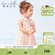 戴維貝拉（DAVE＆BELLA）【Hello·Kitty聯(lián)名】女童連衣裙夏裝公主裙中國風(fēng)寶寶漢服裙子 橘粉 110 cm（建議身高100-110cm）