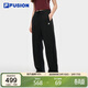 FILAFUSION斐樂(lè )潮牌針織長(cháng)褲女2025秋季時(shí)尚寬松直筒休閑褲