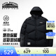 安踏【樊振東同款】多彩羽絨服男女情侶短款復古棉服厚外套152548919N 【男款-連帽】基礎黑-3 樊振東同款 XL