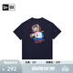 NEW ERA紐亦華MLB短袖T恤男女情侶夏季復古學(xué)院風(fēng)NY印花潮 14385079-藏青色 L
