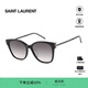 YSL圣羅蘭墨鏡復古貓眼時(shí)尚板材太陽(yáng)眼鏡顯瘦遮陽(yáng)女節日禮物 SLM48 002